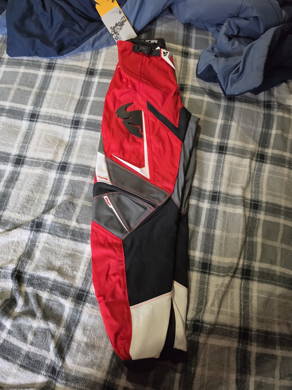 NWT Red and Black Motocross Pants with Logo
